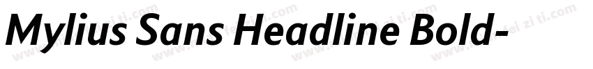 Mylius Sans Headline Bold字体转换